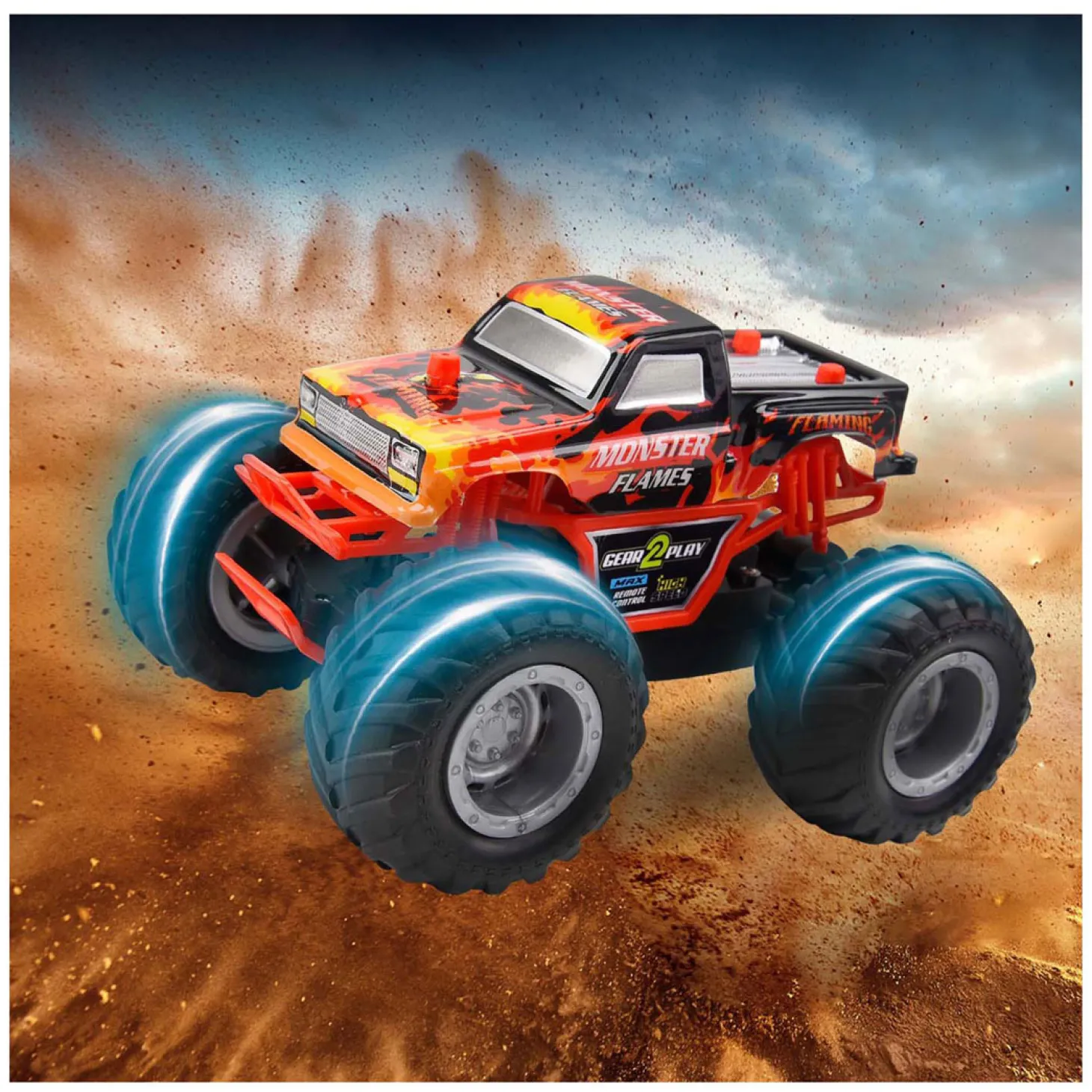 Gear2Play RC Bestuurbare Auto Monster Flames