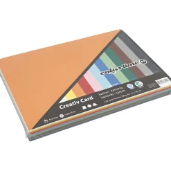 Gekleurd Karton A4, 12 x 10 Vellen