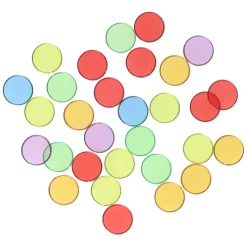 Gekleurde Transparante Fiches - 100st.