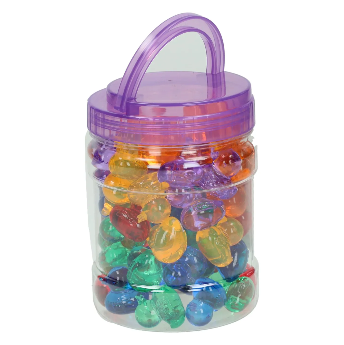 Gekleurde Transparante Speeleendjes - 60st.