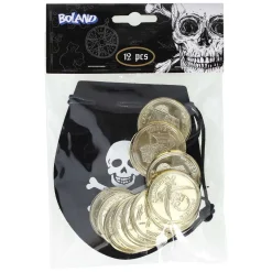 Geldbuidel Piraat + 12 Munten