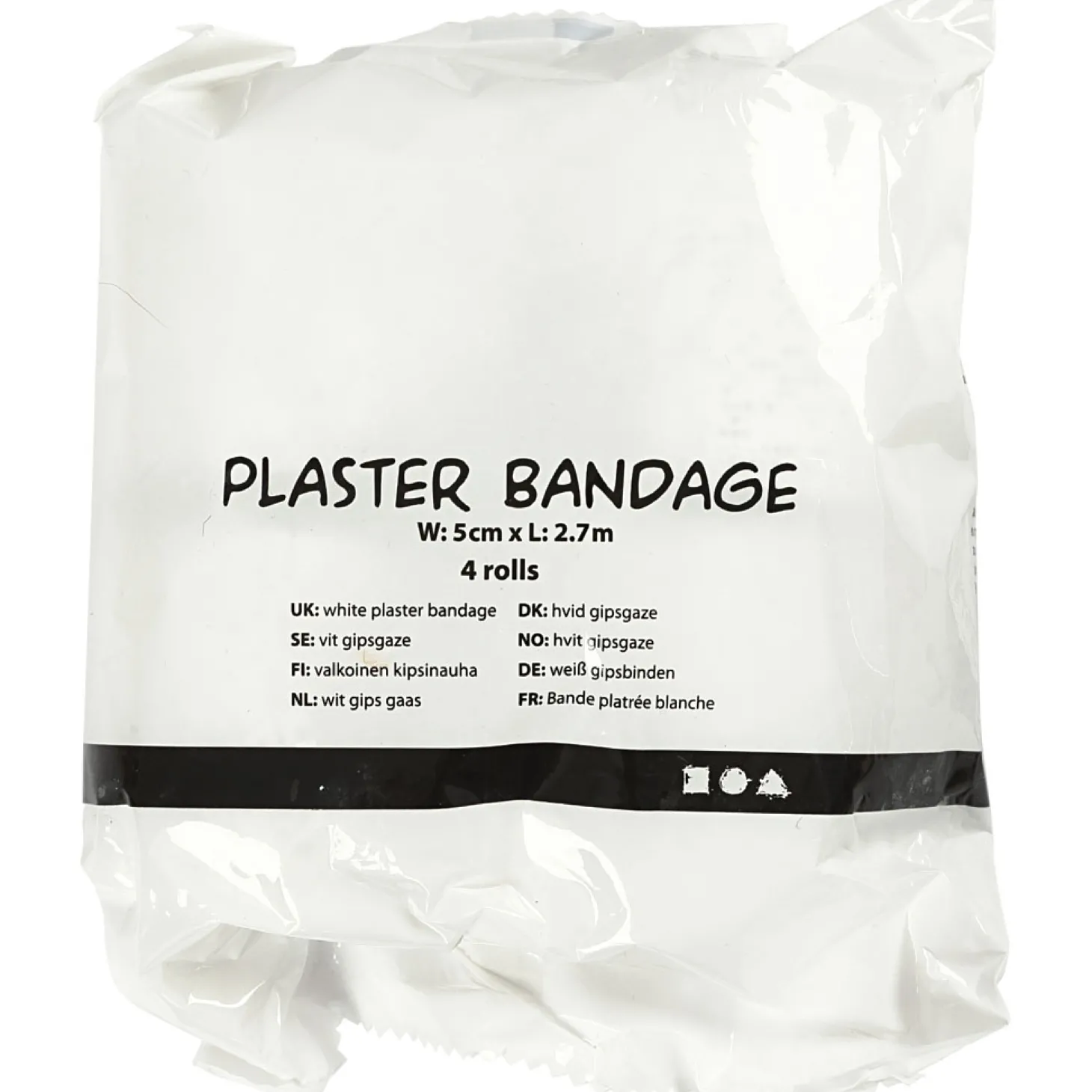 Gipsgaas 4 rollen, 2,7m per rol