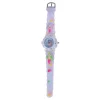 Glamour Analoog Horloge met Licht Zeemeermin - Paars