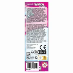 Glamour Analoog Horloge met Licht Zeemeermin - Paars