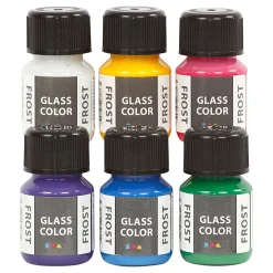 Glass Color Frost Glasverf Kleur, 6x30ml