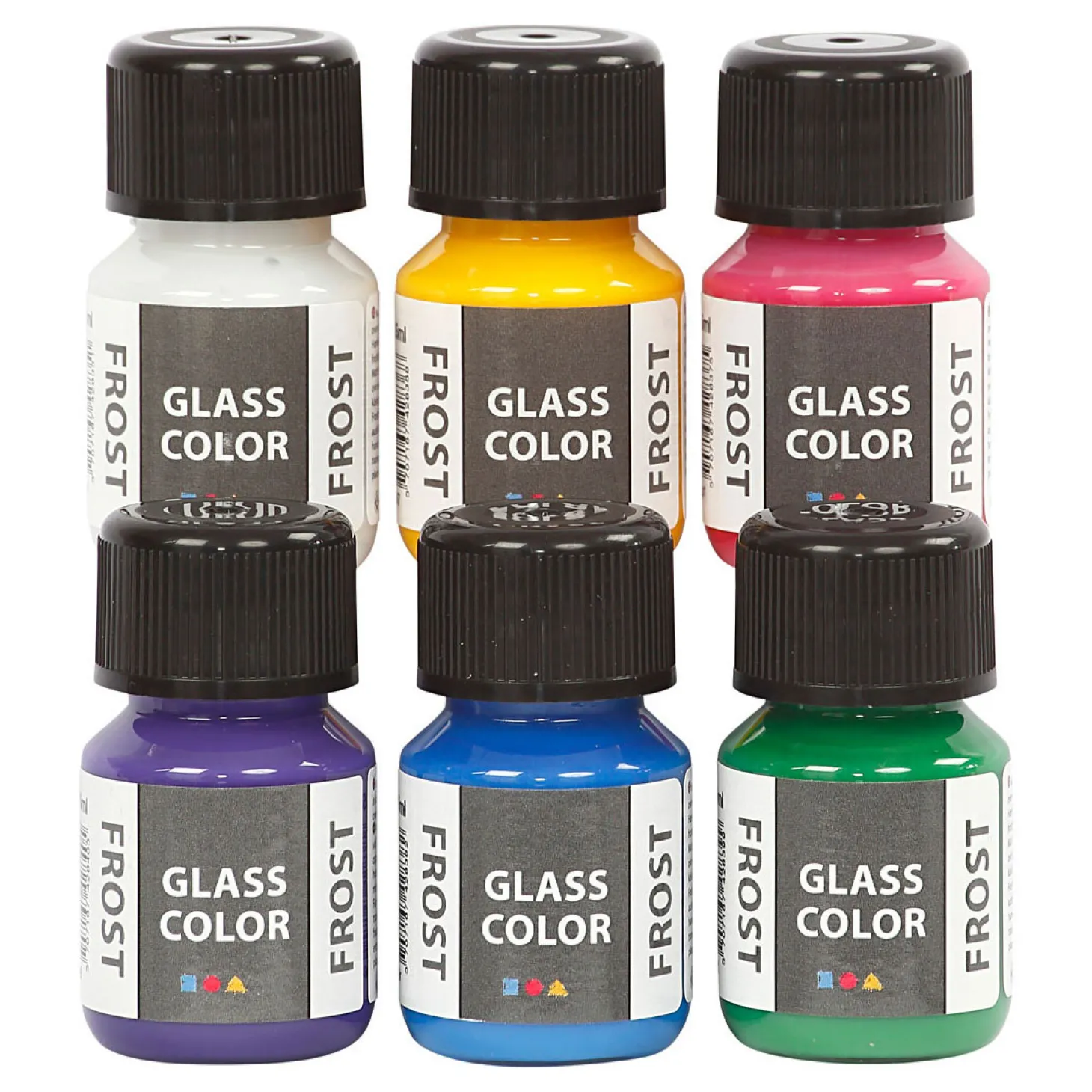 Glass Color Frost Glasverf Kleur, 6x30ml