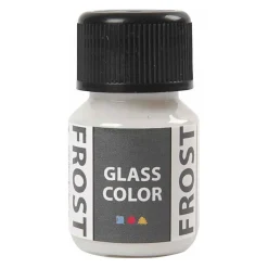 Glass Color Frost Verf - Wit, 30ml
