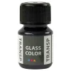 Glass Color Transparante Verf - Zwart, 30ml