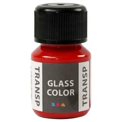 Glass Color Transparante Verf - Rood, 30ml