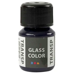 Glass Color Transparante Verf - Marine Blauw, 30ml