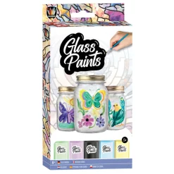 Glasverf met Penseel, 5x22ml