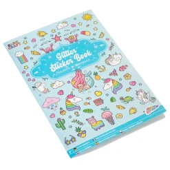 Glitter Stickerboek A5 - Blauw