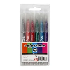 Glitterstiften, 6st.