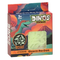 Glow in the Dark Dino's, 16dlg.