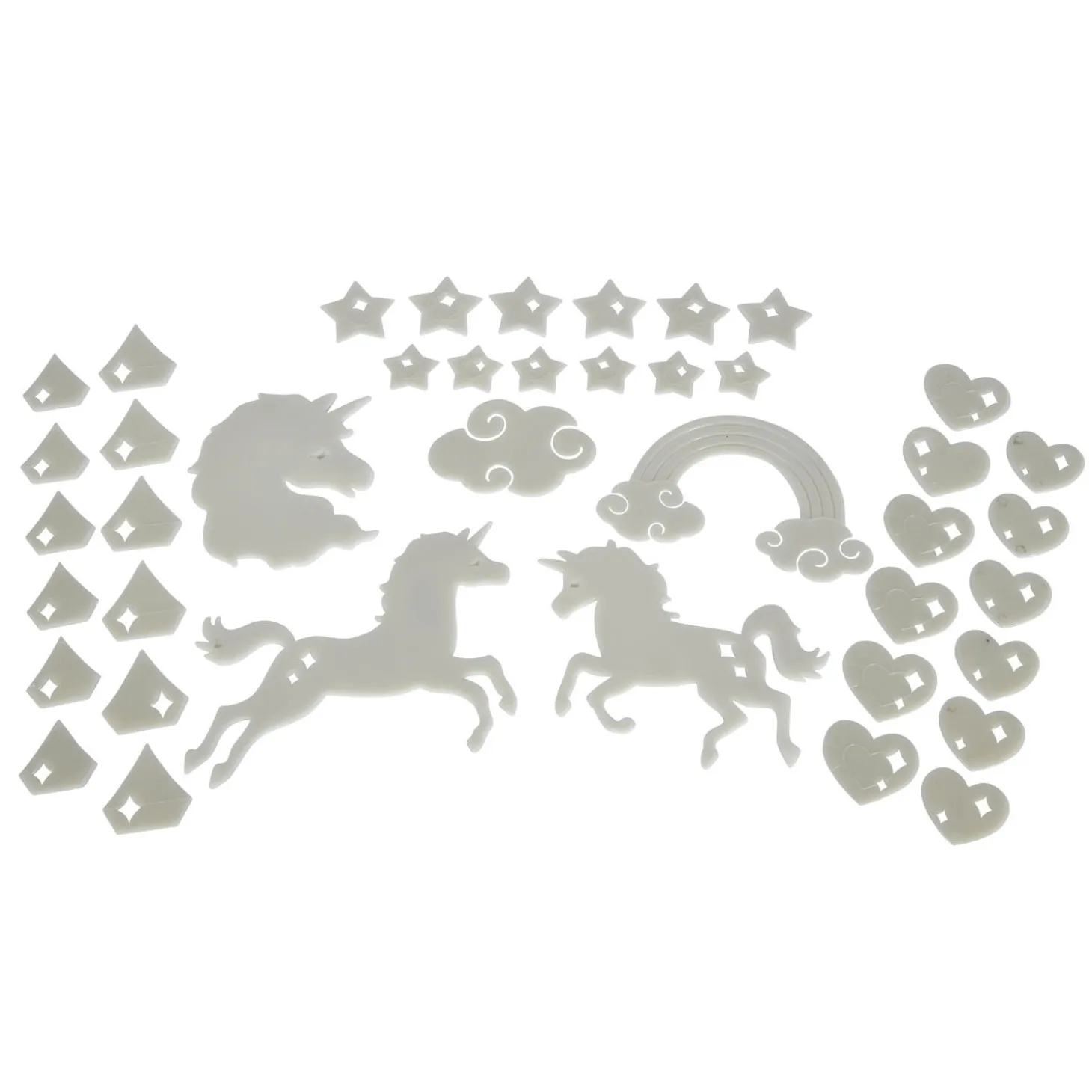 Glow in the Dark Eenhoorn Set, 41dlg.