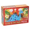 Glow in the Dark Puzzel Dino, 100st.