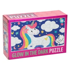 Glow in the Dark Puzzel Unicorn, 100st.