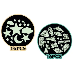 Glow in the Dark Set Ruimte, 16dlg.