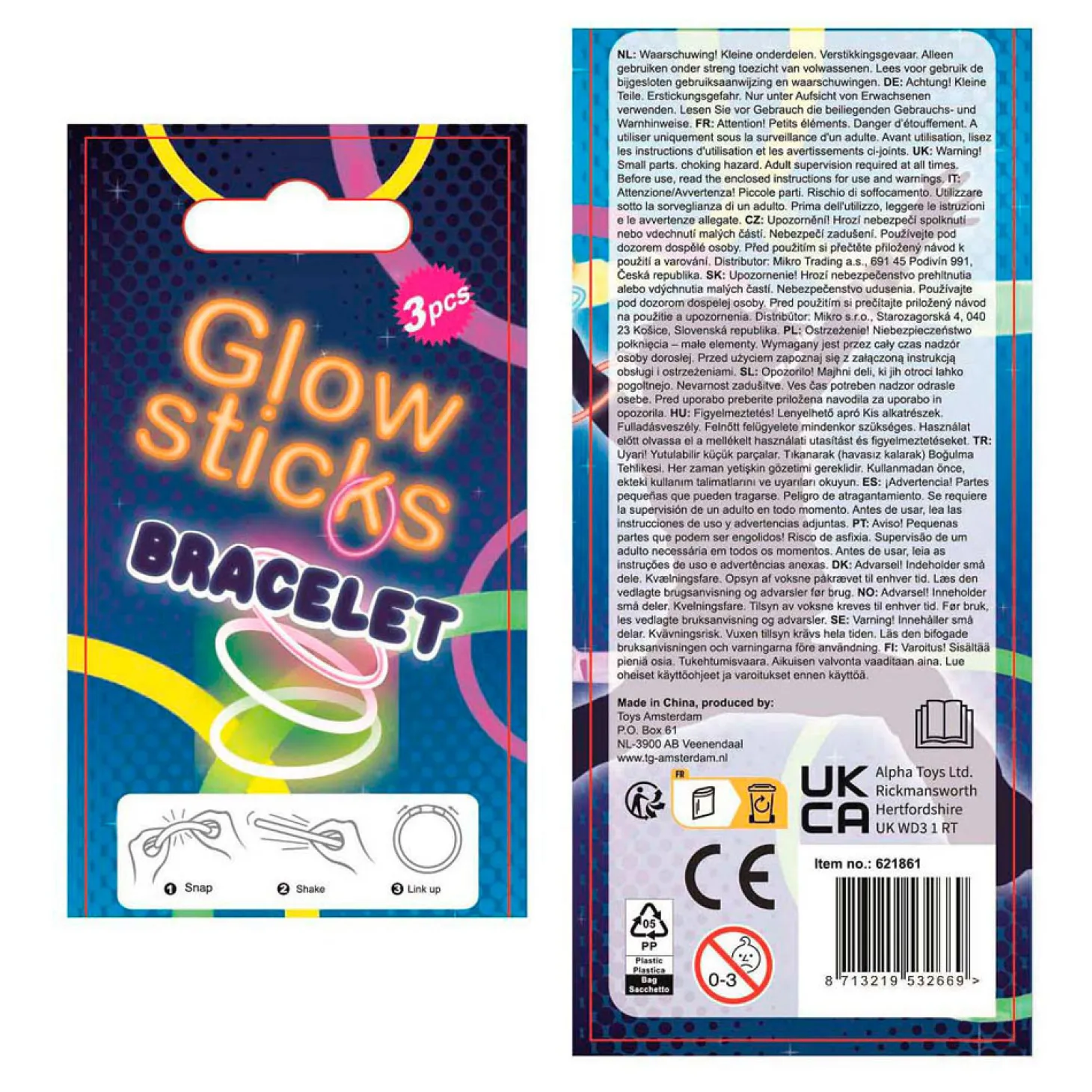 Glow Sticks Armband - Brilletje of Staaf