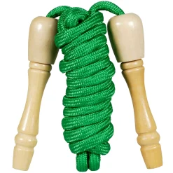 Goki Groen Springtouw met Hout