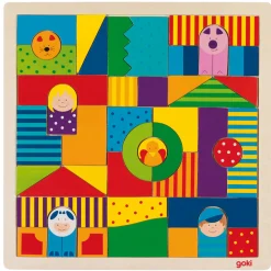 Goki Houten Boerderij Puzzel, 43dlg.