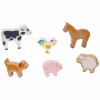 Goki Houten Boerderijdieren, 6dlg.