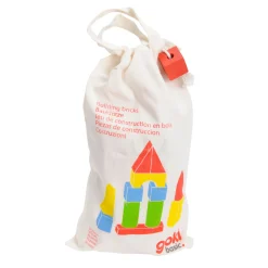 Goki Houten Bouwblokken in Tas, 50st.