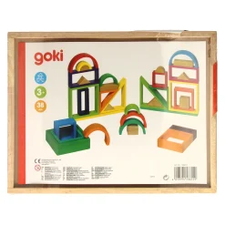 Goki Houten Bouwvormen Fantasie, 38dlg