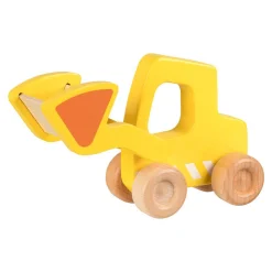 Goki Houten Graafmachine met Shovel Geel