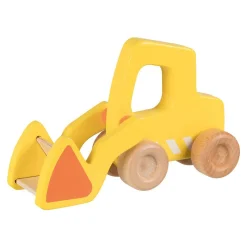 Goki Houten Graafmachine met Shovel Geel