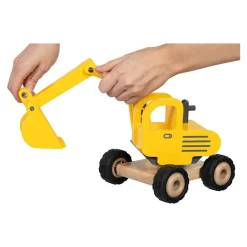 Goki Houten Graafmachine Geel