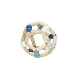 Goki Houten Grijpring Elastische Bal Blauw