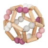 Goki Houten Grijpring Elastische Bal Roze
