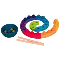 Goki Houten Kleursorteerspel Spiraal, 29dlg.