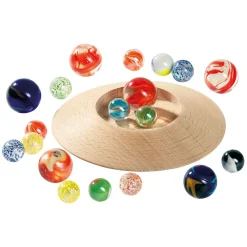 Goki Houten Knikkerpot met Knikkers