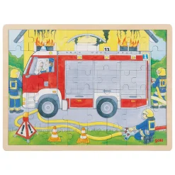 Goki Houten Lagenpuzzel Brandweer aan het Werk, 60st.