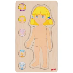 Goki Houten Lagenpuzzel Menselijk Lichaam Meisje, 29st.