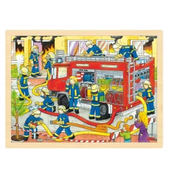 Goki Houten Legpuzzel - Brandweer, 48st.