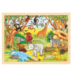 Goki Houten Legpuzzel - Jungle, 48st.