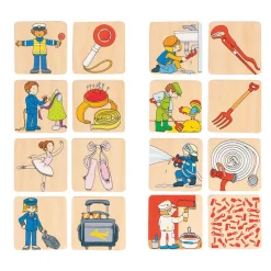 Goki Houten Memospel Beroepen, 36dlg.