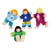 Goki Houten Poppenhuis Poppen Flexibel Kinderen, 4st.