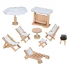 Goki Houten Poppenmeubels Tuinmeubels, 9dlg.