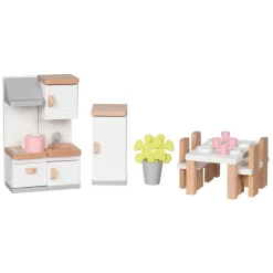 Goki Houten Poppenmeubels Keuken, 20dlg.