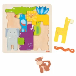 Goki Houten Puzzel Safari, 11st.