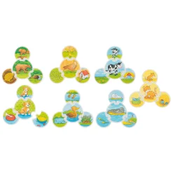 Goki Houten Puzzel Spel Dieren, 28dlg.