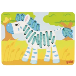 Goki Houten Rijgpuzzels, 3st.