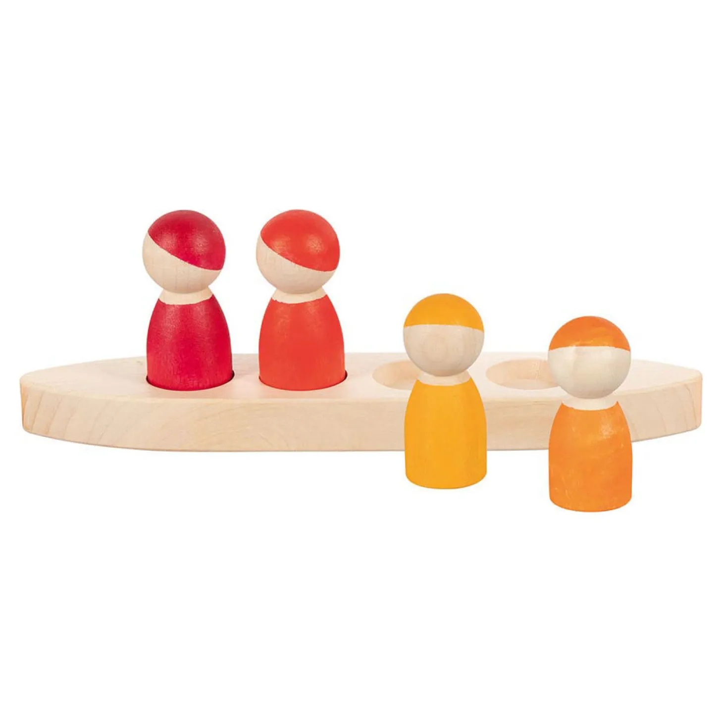 Goki Houten Speelfiguren in een Boot, 5dlg.