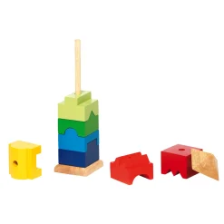 Goki Houten Stapel Toren, 9dlg.