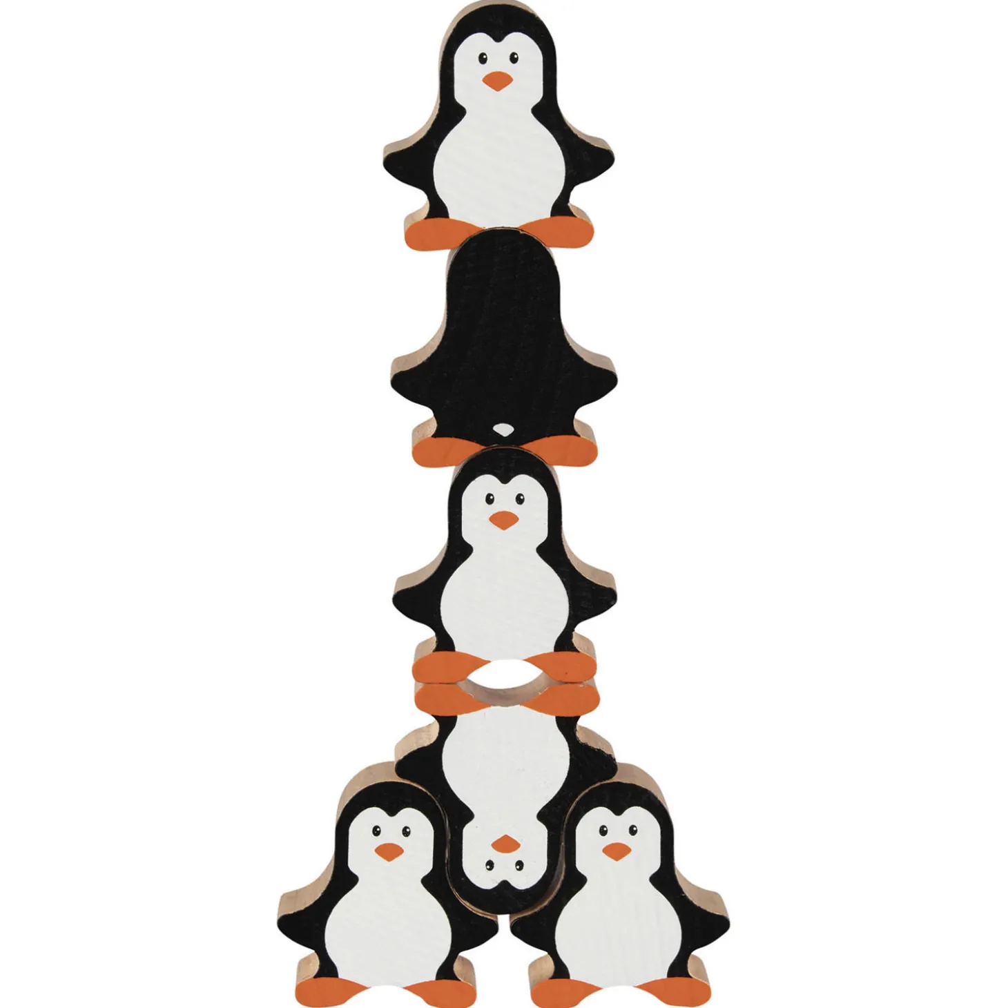 Goki Houten Stapelspel Pinguin