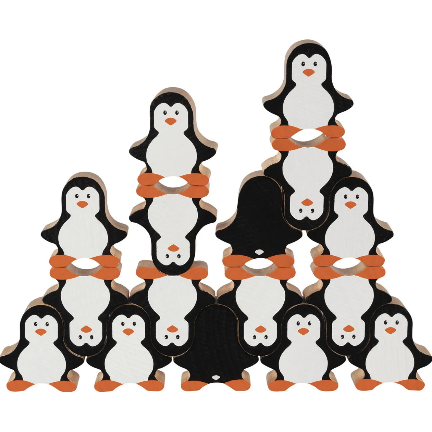 Goki Houten Stapelspel Pinguin